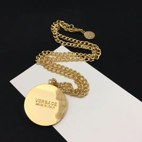 Eliminating the middleman and passing on savings to you. With massive production and tax-free benefits VERSACE NECKLACE 0124