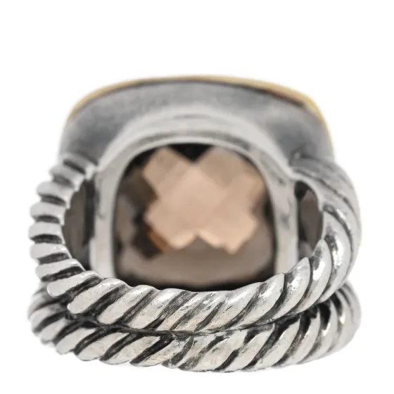 You get luxury for less. Shop now for the best deals on fake Louis bags. DAVID YURMAN Sterling Silver 18K Yellow Gold Diamond Smoky Quartz 14mm Albion Ring 45 3.5 0130