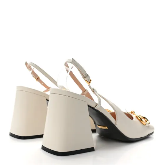 Eliminating the middleman and passing on savings to you. With massive production and tax-free benefits GUCCI Malaga Kid Horsebit 75mm Slingback Pumps 39 Mystic White 0127