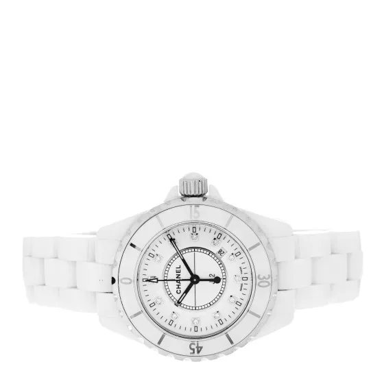 Eliminating the middleman and passing on savings to you. With massive production and tax-free benefits CHANEL Stainless Steel Ceramic Diamond 33mm J12 Quartz Watch White 0113