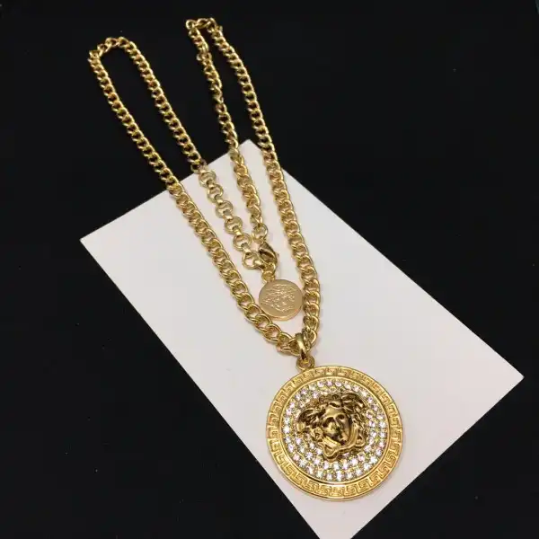 Eliminating the middleman and passing on savings to you. With massive production and tax-free benefits VERSACE NECKLACE 0124