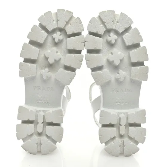 Eliminating the middleman and passing on savings to you. With massive production and tax-free benefits PRADA Spazzolato Monolith 55mm Sandals 35 White 0121