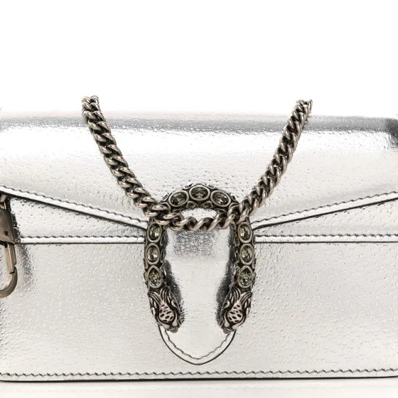 You get luxury for less. Shop now for the best deals on fake Louis bags. GUCCI Metallic Calfskin Super Mini Dionysus Shoulder Bag Silver 0128