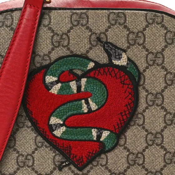 You get luxury for less. Shop now for the best deals on fake Louis bags. GUCCI GG Supreme Monogram Kingsnake Heart Embroidered Mini Chain Shoulder Bag Beige Hibiscus Red 0123