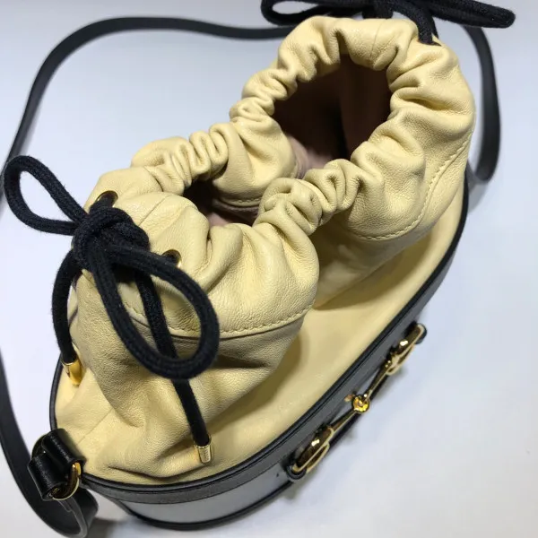 Eliminating the middleman and passing on savings to you. With massive production and tax-free benefits GUCCI 1955 Horsebit bucket bag 0115