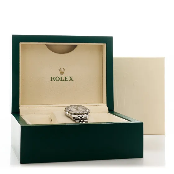 You get luxury for less. Shop now for the best deals on fake Louis bags. ROLEX Stainless Steel 18K White Gold Diamond Bezel Meteorite 31mm Oyster Perpetual Datejust Watch 178384 0113