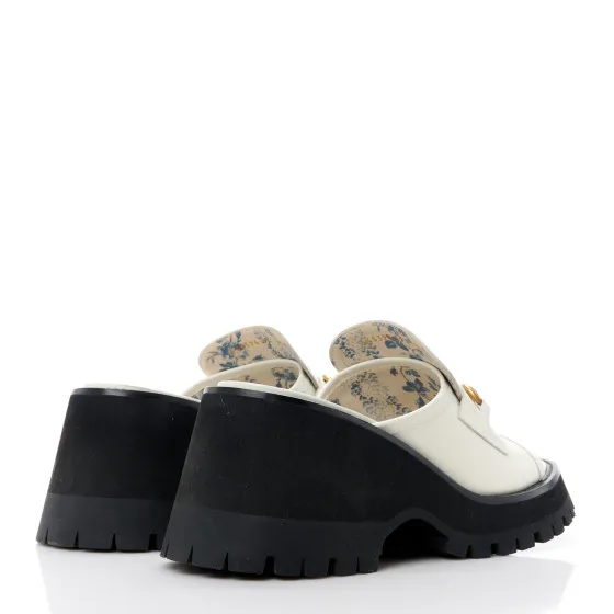 Eliminating the middleman and passing on savings to you. With massive production and tax-free benefits GUCCI Cordovan Lux Womens Harald Horsebit Platform Slide Sandals 39 Dusty White 0121