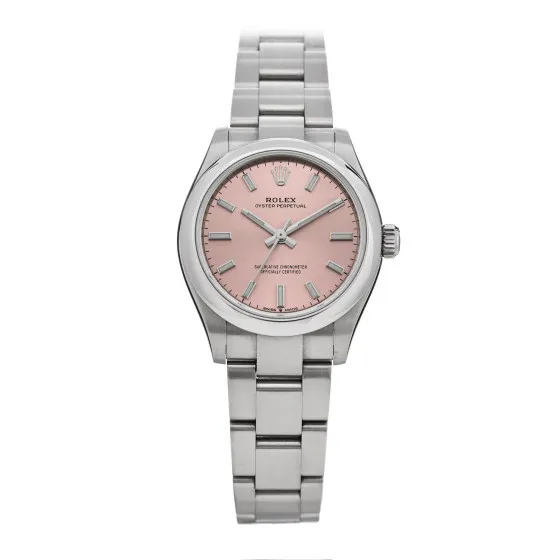 ROLEX Stainless Steel 31mm Oyster Perpetual Watch Pink 277200 0116