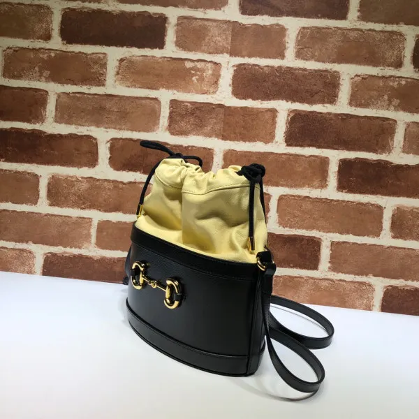 Eliminating the middleman and passing on savings to you. With massive production and tax-free benefits GUCCI 1955 Horsebit bucket bag 0115