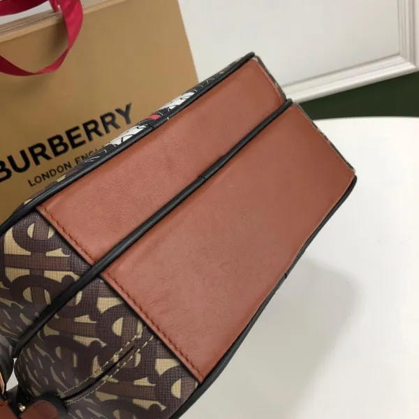 Eliminating the middleman and passing on savings to you. With massive production and tax-free benefits BURBERRY Medium Monogram Stripe E-canvas Camera Bag 0119