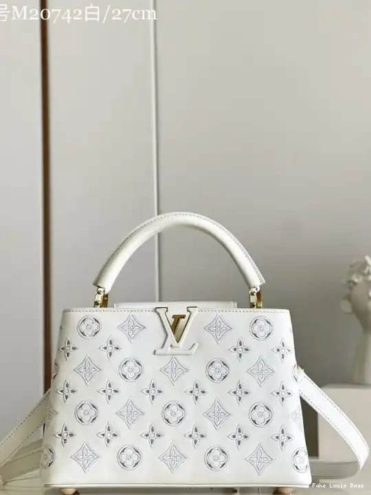 Repladies offers premium fake Louis bags at unbeatable prices. Our products are cheap because we focus on direct sales BB VUITTON LOUIS CAPUCINES 0213