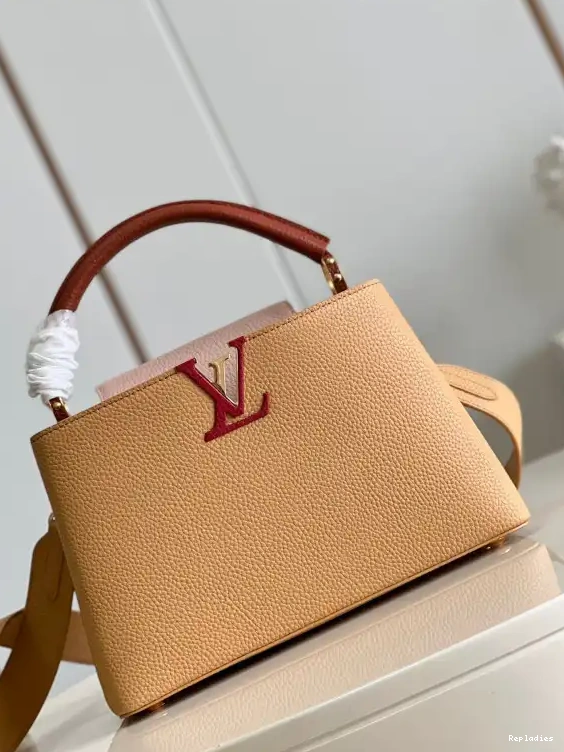 Repladies offers premium fake Louis bags at unbeatable prices. Our products are cheap because we focus on direct sales LOUIS VUITTON MM CAPUCINES 0226