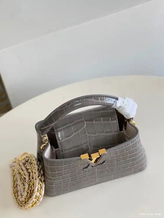 Repladies offers premium fake Louis bags at unbeatable prices. Our products are cheap because we focus on direct sales CAPUCINES VUITTON LOUIS MINI 0301